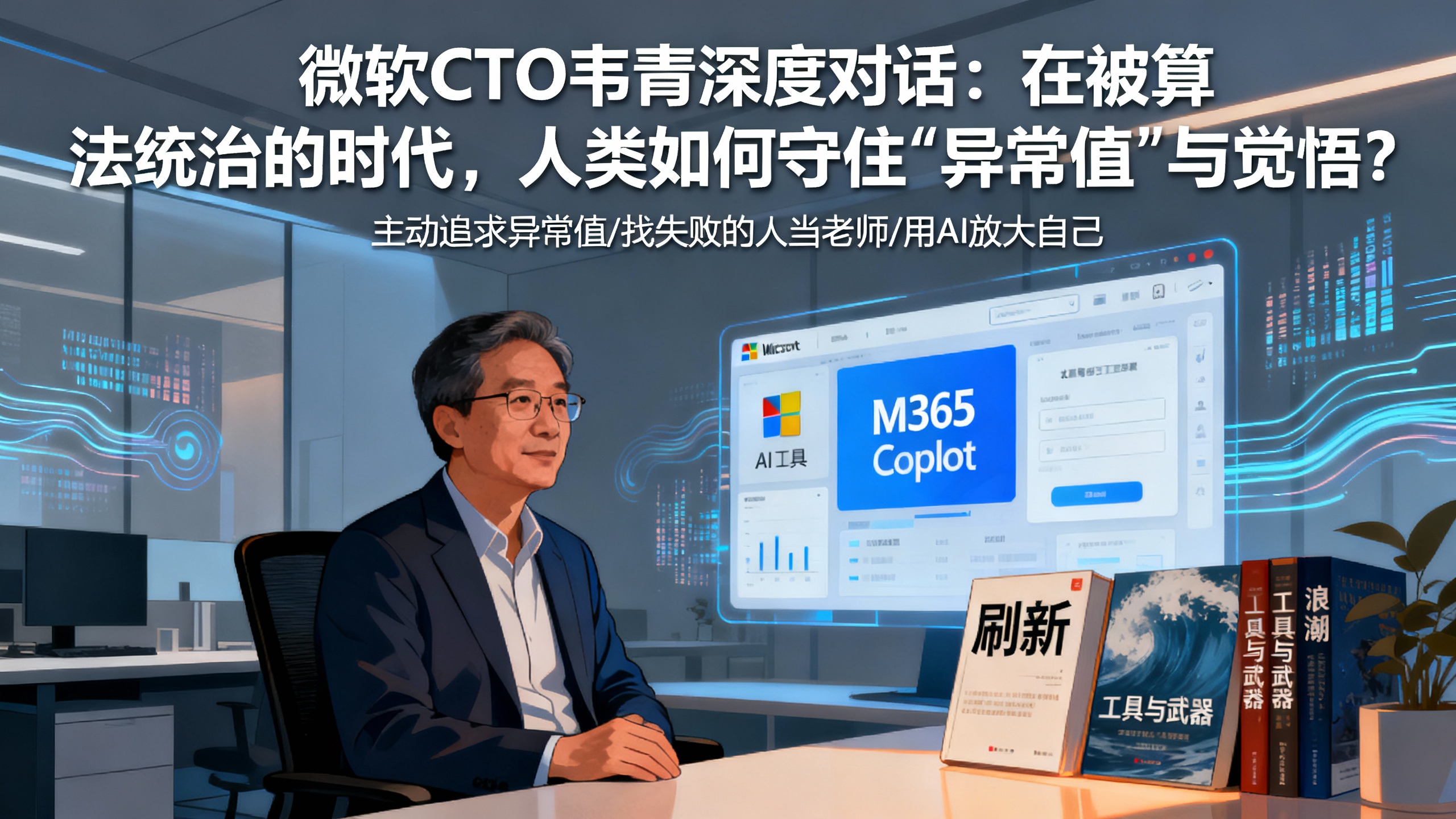 微软CTO韦青深度对话：在被算法统治的时代，人类如何守住“异常值”与觉悟？