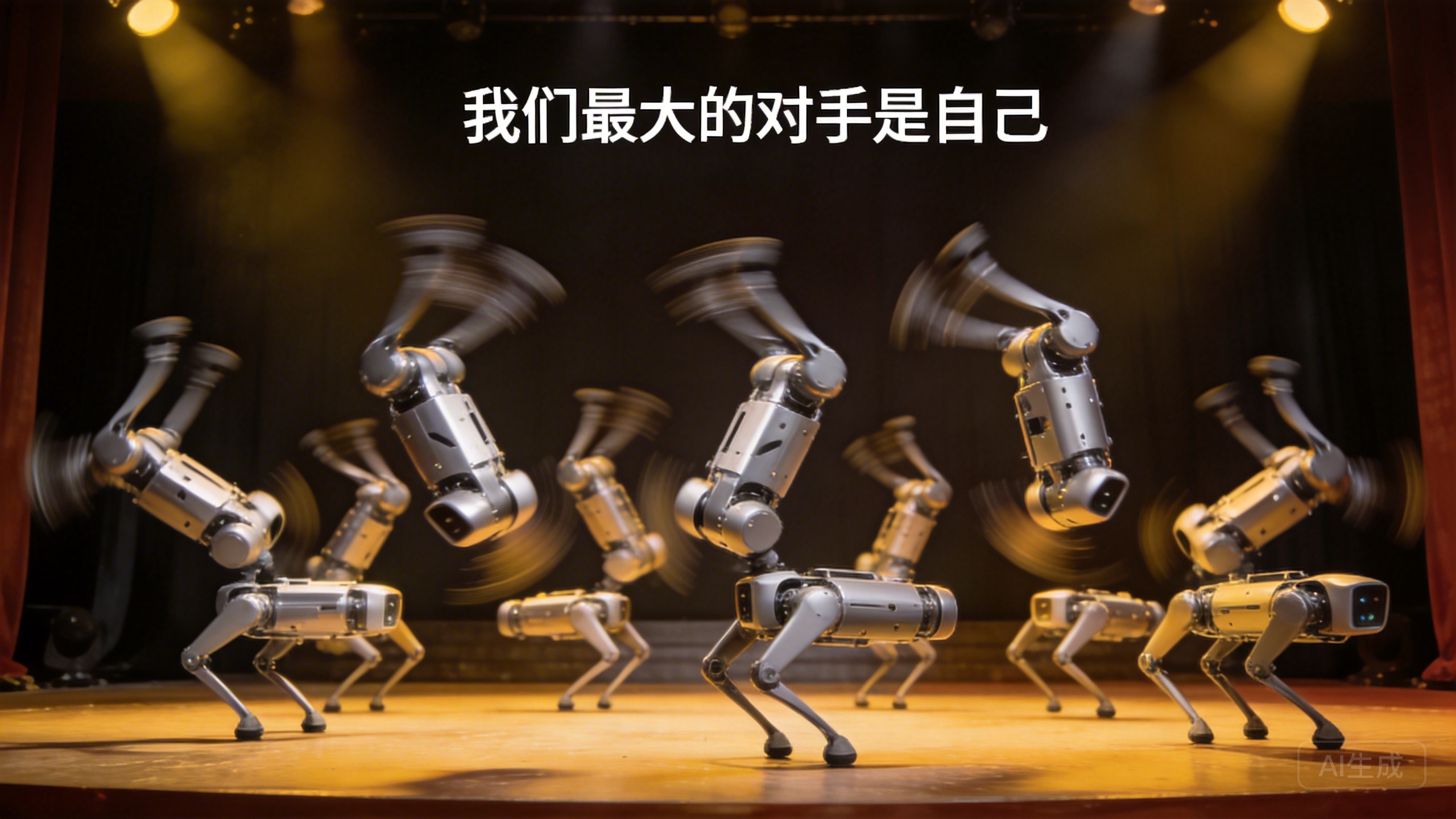 25台机器人春晚空翻：宇树CEO说「我们最大的对手是自己」